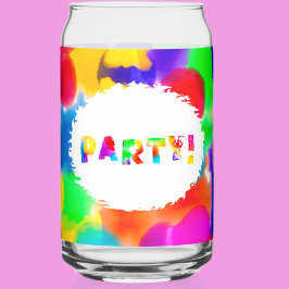 Rainbow Color Splash Party Dosenglas