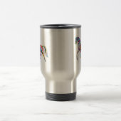 Rainbow Color Stripe Reisebecher (Mittel)