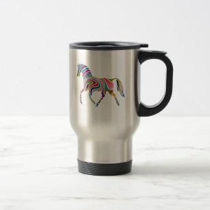 Rainbow Color Stripe Reisebecher