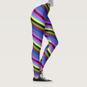 Rainbow Color Stripes Regenbogen Regenbogenfarben Leggings (Rechts)