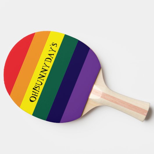 rainbow color tischtennis schläger (Seitenansicht)