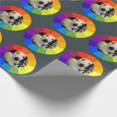 Rainbow Color Wheel Geschenkpapier (Ecke)
