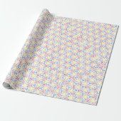 Rainbow colora polka retro dots geschenkpapier (Ungerollt)