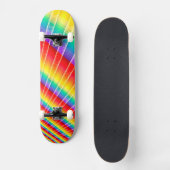 Rainbow Colorburst Skateboard (Vorderseite)