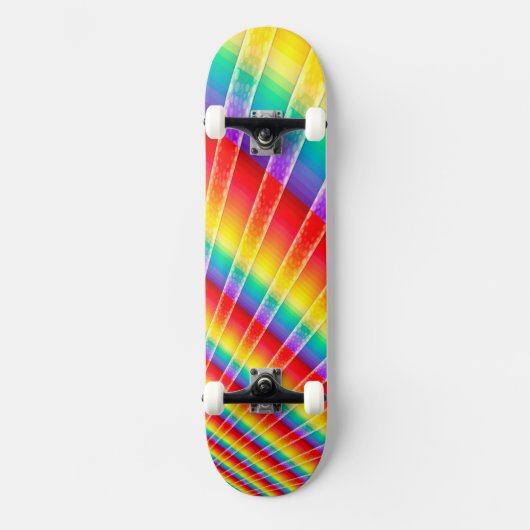 Rainbow Colorburst Skateboard (Vorderseite)