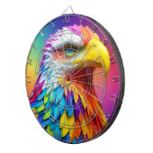 Rainbow Colored Bald Eagle-65456 Dartscheibe (Vorderseite rechts)