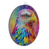 Rainbow Colored Bald Eagle-65456 Dartscheibe (Vorderseite Links)