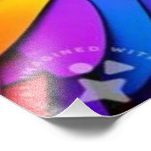 Rainbow Colored Bald Eagle-65456 Fotodruck (Ecke)