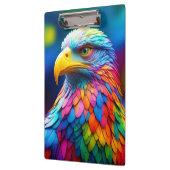 Rainbow Colored Bald Eagle-65456 Klemmbrett (Links)