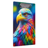 Rainbow Colored Bald Eagle-65456 Klemmbrett (Rechts)