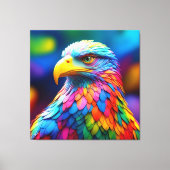 Rainbow Colored Bald Eagle-65456 Leinwanddruck (Vorderseite)