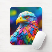 Rainbow Colored Bald Eagle-65456 Mousepad (Mit Mouse)