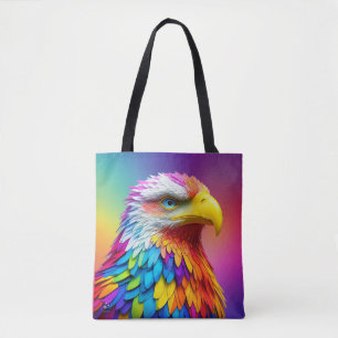 Rainbow Colored Bald Eagle-65456 Tasche