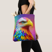 Rainbow Colored Bald Eagle-65456 Tasche (Von Nahem)