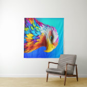 Rainbow Colored Bald Eagle-65456 Wandteppich (Beispiel (Horizontal))