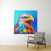 Rainbow Colored Bald Eagle-65456 Wandteppich (Beispiel)