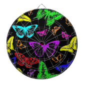 Rainbow Colored Butterflies Flying Dartscheibe (vorne)