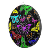 Rainbow Colored Butterflies Flying Dartscheibe (Vorderseite rechts)