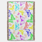 Rainbow Colored Butterflies Flying Decke (Vorderseite Vertikal)