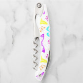 Rainbow Colored Butterflies Flying Kellnermesser (Vorderseite)