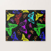 Rainbow Colored Butterflies Flying Puzzle (Horizontal)