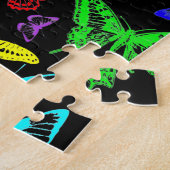 Rainbow Colored Butterflies Flying Puzzle (Seite)