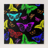 Rainbow Colored Butterflies Flying Puzzle (Vertikal)