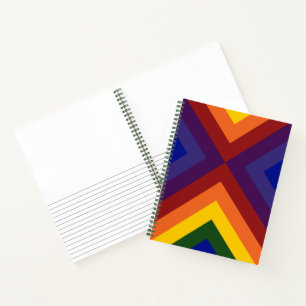 Rainbow Colored Chevrons Sketch Notes Notizblock