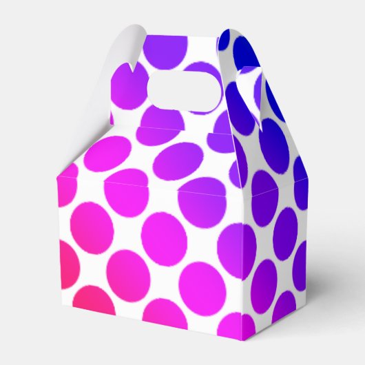 Rainbow Colored Circle Pattern Geschenkschachtel (Rückseite)