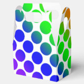 Rainbow Colored Circle Pattern Geschenkschachtel (Geöffnet)