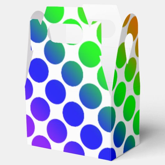 Rainbow Colored Circle Pattern Geschenkschachtel (Geöffnet)