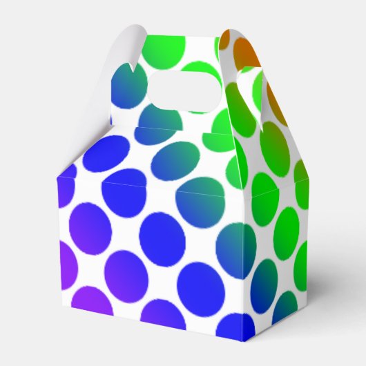 Rainbow Colored Circle Pattern Geschenkschachtel (Vorderseite)