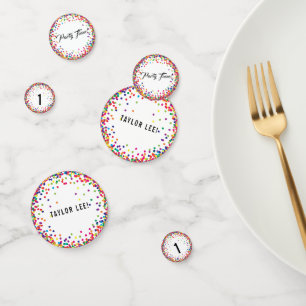 Rainbow Colored Confetti Dekoration für Geburtstag Konfetti