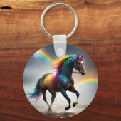 Rainbow Colored Fantasy Horse, Schlüsselanhänger (Vorderseite)