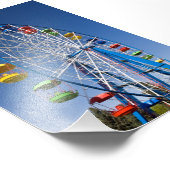 Rainbow Colored Ferris Wheel Fotodruck (Ecke)