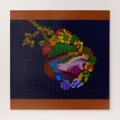 Rainbow Colored Floral Jigsaw Puzzle (Horizontal)