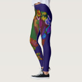 Rainbow Colored Floral Leggings (Links)