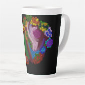 Rainbow Colored Floral Milchtasse (Rechte Ecke)