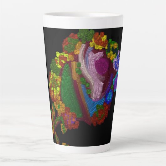 Rainbow Colored Floral Milchtasse (Vorderseite)