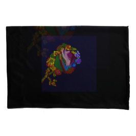 Rainbow Colored Floral Pillowcases Kissenbezug
