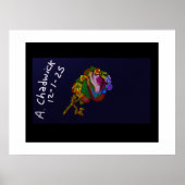 Rainbow Colored Floral Poster (Vorne)