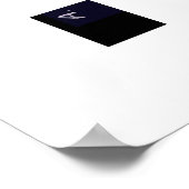 Rainbow Colored Floral Poster (Ecke)