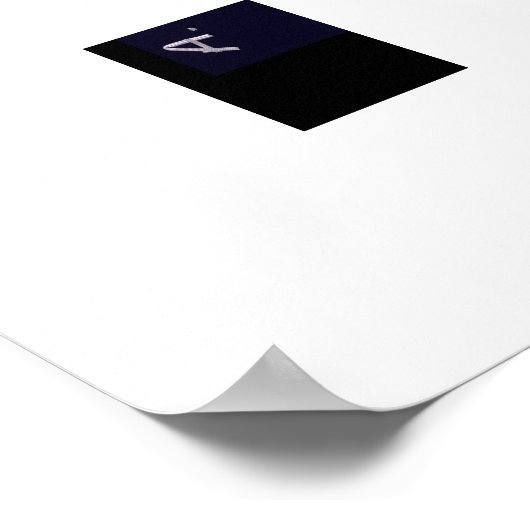 Rainbow Colored Floral Poster (Ecke)