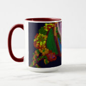 Rainbow Colored Floral  Tasse (Links)