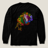 Rainbow Colored Floral Tri-Blend Shirt (Design Rückseite)