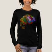 Rainbow Colored Floral Tri-Blend Shirt (Vorderseite)