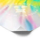 Rainbow Colored Furry Cat-68587 Fotodruck (Ecke)