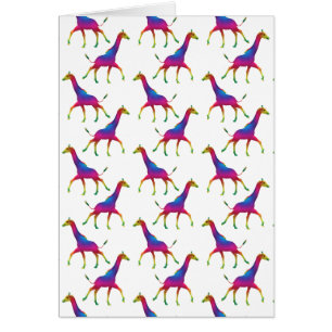 Rainbow Colored Giraffe