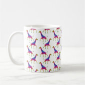 Rainbow Colored Giraffe Kaffeetasse (Links)