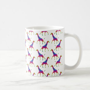 Rainbow Colored Giraffe Kaffeetasse